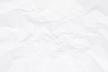 Clean white paper, wrinkled, abstract background.