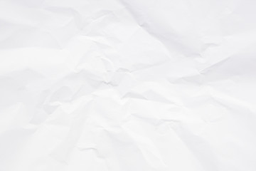 Clean white paper, wrinkled, abstract background.