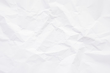 Clean white paper, wrinkled, abstract background.