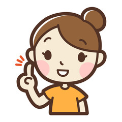 若い女性　提案