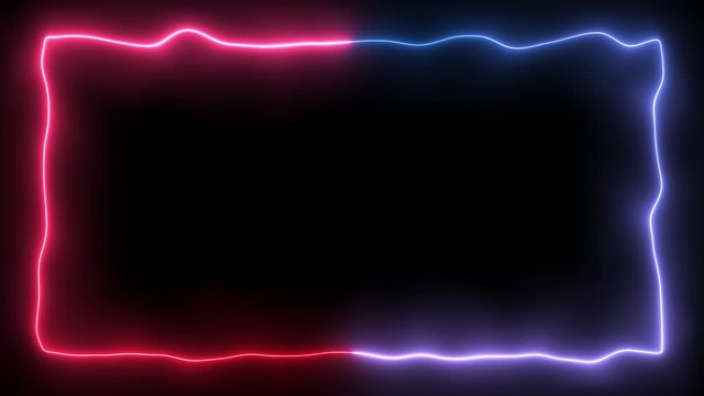 Looping Seamless Lazer Energy Neon Frame