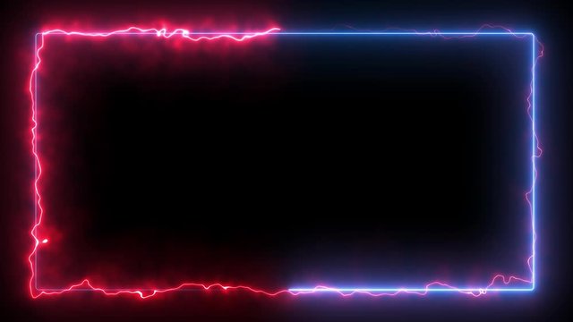 Looping Seamless Lazer Energy Neon Frame