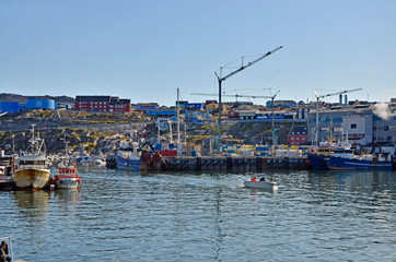 Hafen von Ilulissat,  Grönland