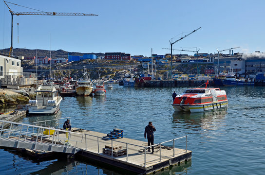 Hafen von Ilulissat,  Gr&ouml;nland
