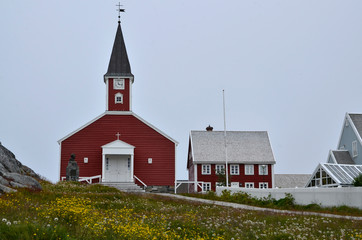 Fototapeta premium Erlöserkirche in Nuuk, Grönland