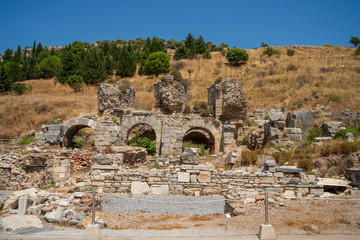 Fototapeta na wymiar Views of Ephesus. This city was in ancient times a locality of Asian Minor, today Turkey.