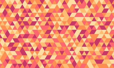 Geometric seamless pattern with colorful triangles. Abstract mosaic autumn background. Vector illustration.