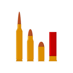 set bullets vector icons in flat style