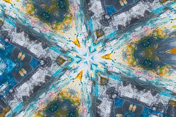 Oil painting on canvas handmade. Colorful texture.Brushstrokes.