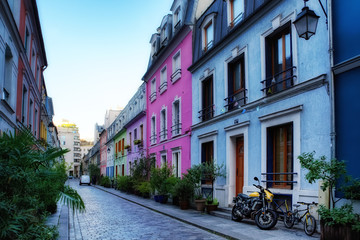 famous colored street in Paris