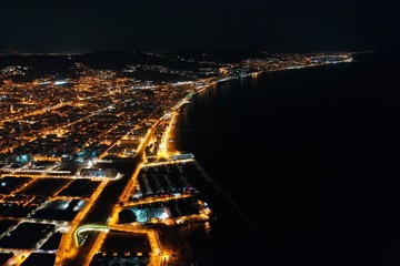 Barcelone de nuit, Badalona, Costa Brava Espagne