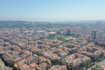 Obraz premium Barcelone Espagne vue par drone