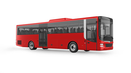 Intercity Bus Isolated on White © Alex Kondratenko