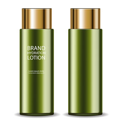 Avocado cream vector realistic. Product placement package. 3d illustrations