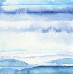 Abstract watercolor brush strokes painted background. Texture paper.