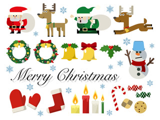 クリスマスのイラストセット01
