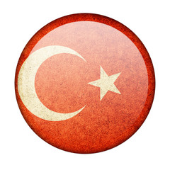Turkey button flag - 287579206