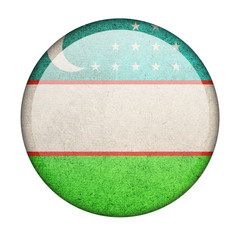 Uzbekistan button flag - 287579262