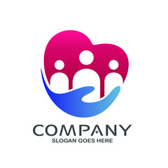 People Care Foundation and Community Logo Vector