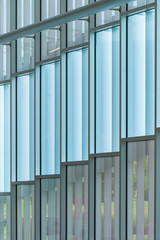Abstract background of steel and glass windows