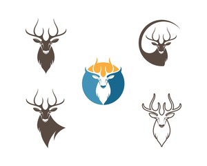 Deer ilustration logo vector