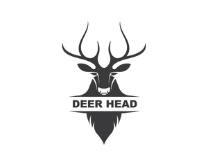 Deer ilustration logo vector