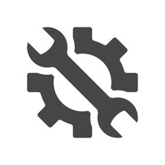 Service tools icon on white background. Vector illustration.