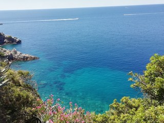 The beauty of pure blue sea.