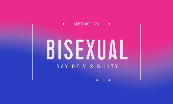 Celebrate Bisexuality Day. September 23 is a bisexual community day. Background, poster, postcard, banner design.