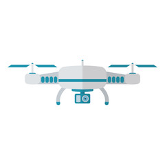 Isolated drone vector design