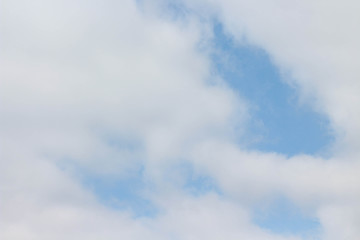 beautiful dark blue sky and white clouds