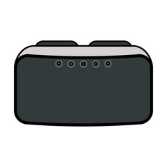 Isolated smart glasses vector design