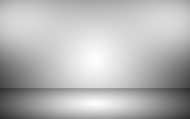 Gray empty room studio gradient with spotlight used for background and display your product