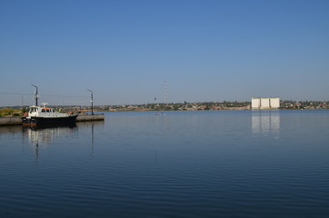 Naklejka premium Morning on the river South Bug