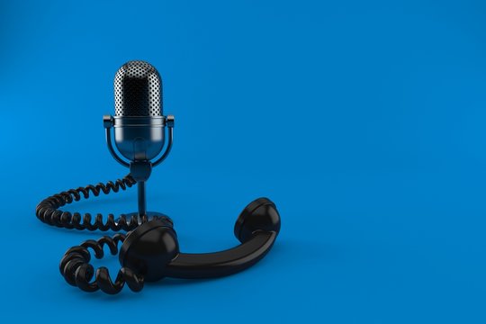 Radio Microphone With Telephone Handset