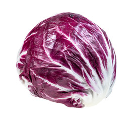 Obraz premium red Radicchio (Italian leaf chicory) cutout
