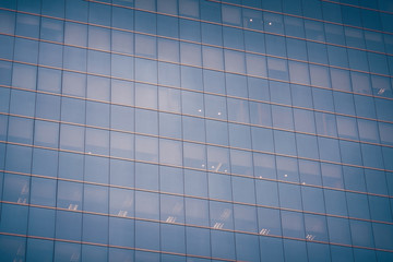 Fototapeta na wymiar Glass wall, office building.