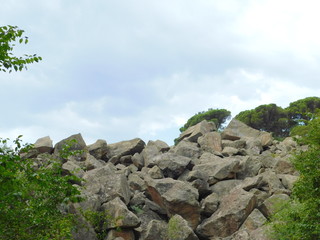 rock and sky