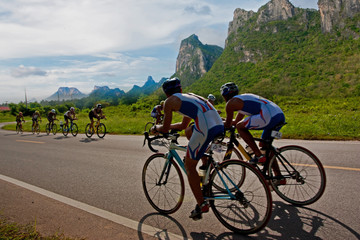 Obraz premium Cycling triathlon weekend