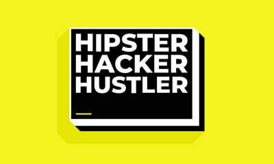 Hipster Hacker Hustler Sticker Illustration Vector Print