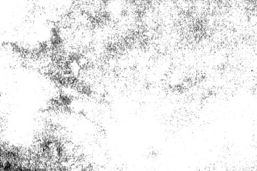 Aged wall texture. Grainy messy overlay of empty, aging, scratched wall. Grunge rough dirty background. Vector Illustration. Black isolated on white background. EPS10.