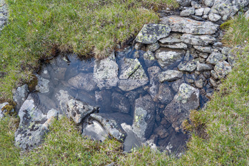 stones in water