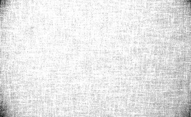 Vector fabric texture. Distressed texture of weaving fabric. Grunge background. Abstract halftone vector illustration. Overlay to create interesting effect and depth. Black isolated on white. EPS10.