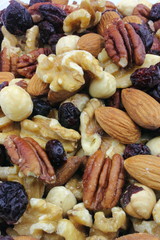 trail mix of dried fruits and nuts