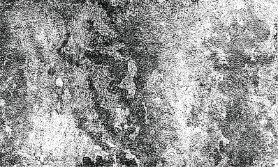 Aged wall texture. Grainy messy overlay of empty, aging, scratched wall. Grunge rough dirty background. Vector Illustration. Black isolated on white background. EPS10.