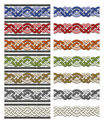 Arabic border seamless pattern