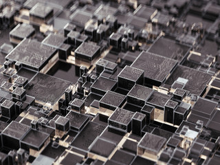 Digital circuit chip square