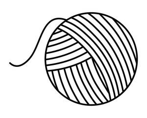 Isolated yarn ball vector design