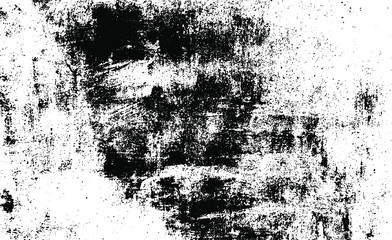 Aged wall texture. Grainy messy overlay of empty, aging, scratched wall. Grunge rough dirty background. Vector Illustration. Black isolated on white background. EPS10.