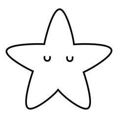 Isolated star cartoon vector design